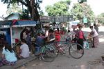 Náves v Let Pan Hle / Let Pan Hla village square